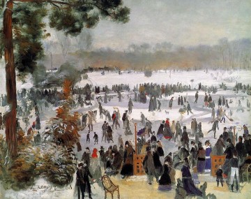  bois peintre - patineurs sur le bois de boulogne Pierre Auguste Renoir